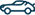 Blue car icon on black background, symbolizing house and land packages.